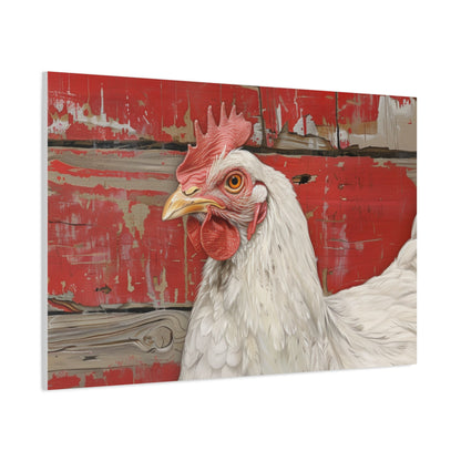 Leghorn "Bella" Chicken Canvas 1.25"