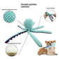 Squeaky Six Legged Octopus Plush Chew Toy