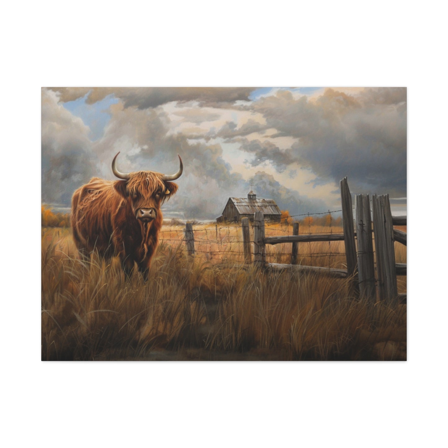 Highland "Fergus" Cow Canvas 1.25"