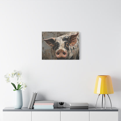 Gloucestershire "Luna" Pig Canvas 1.25"