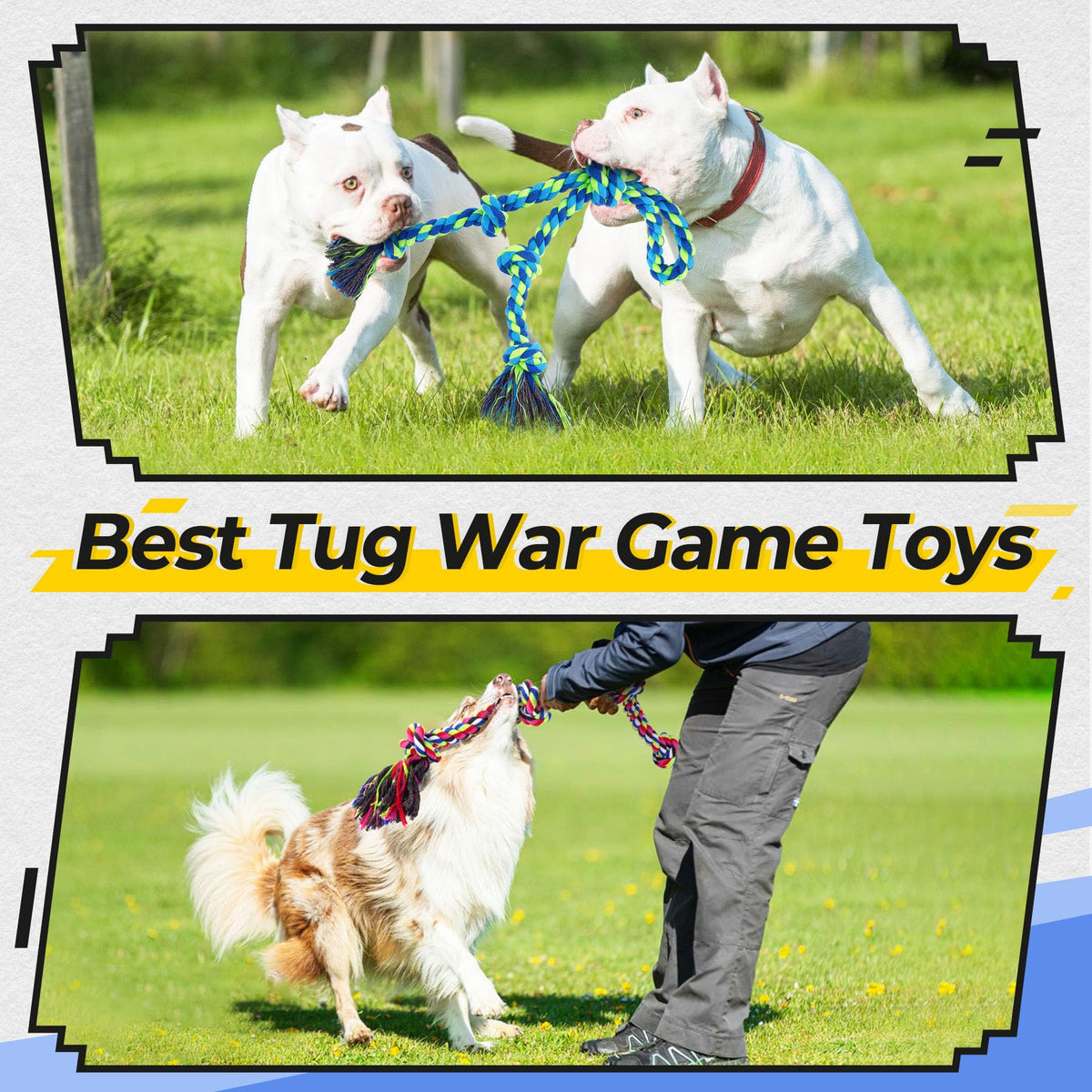 Tough Dog Rope Toy Tug Of War Chewers