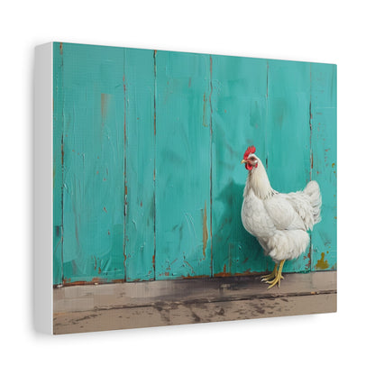 Leghorn "Pearl" Chicken Canvas 1.25"