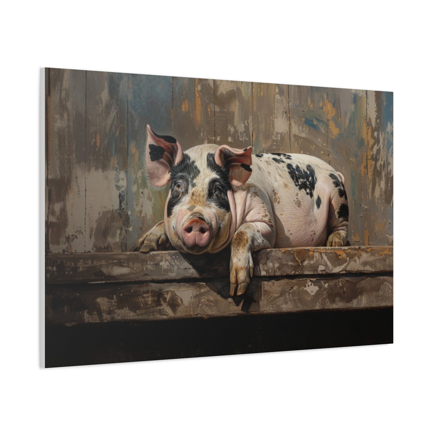 Gloucestershire "Millie" Pig Canvas 1.25"