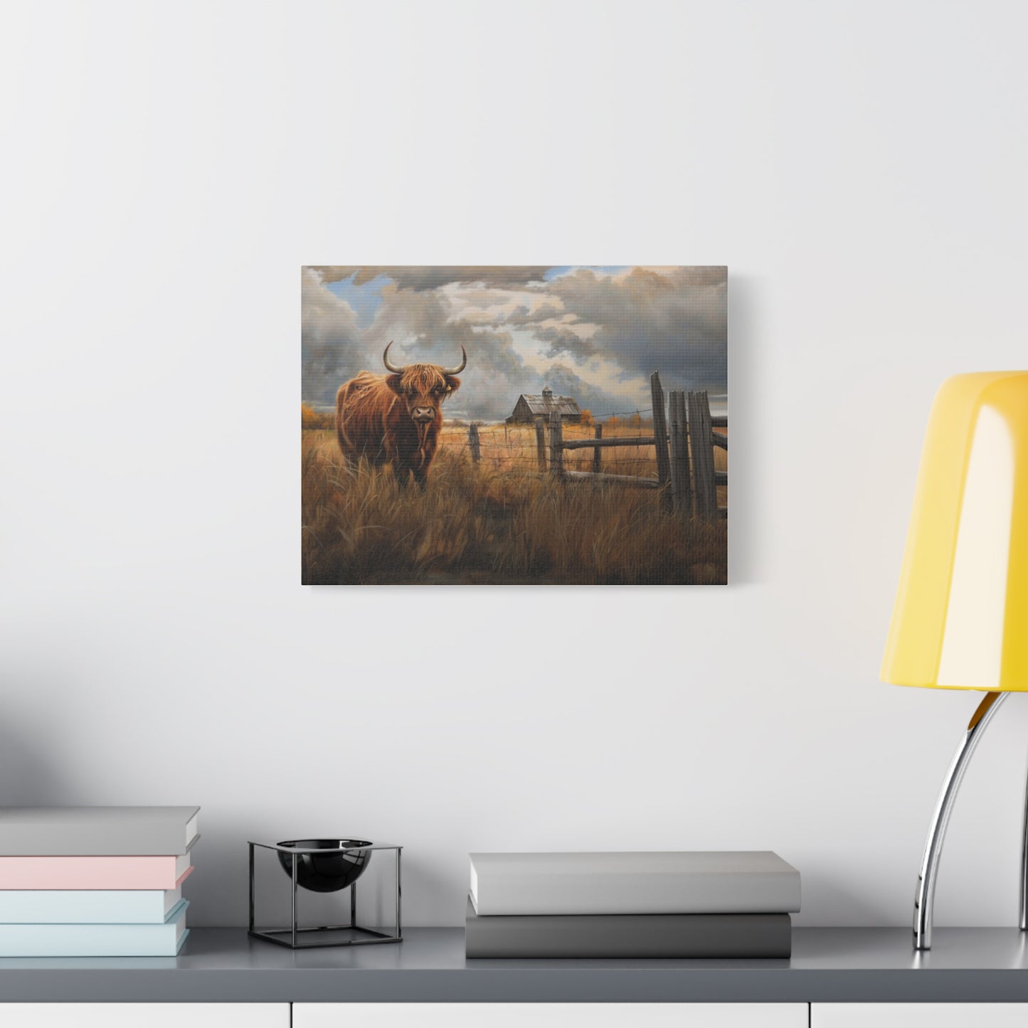 Highland "Fergus" Cow Canvas 1.25"