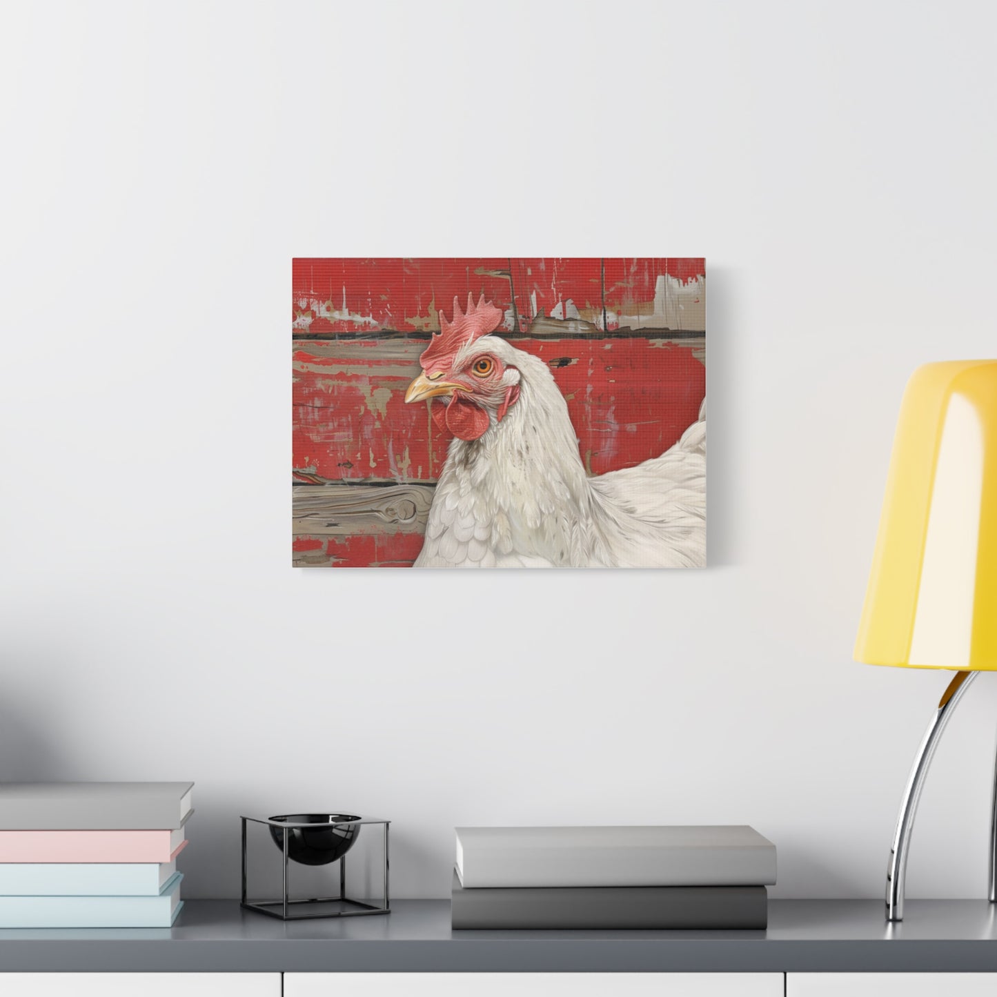 Leghorn "Bella" Chicken Canvas 1.25"