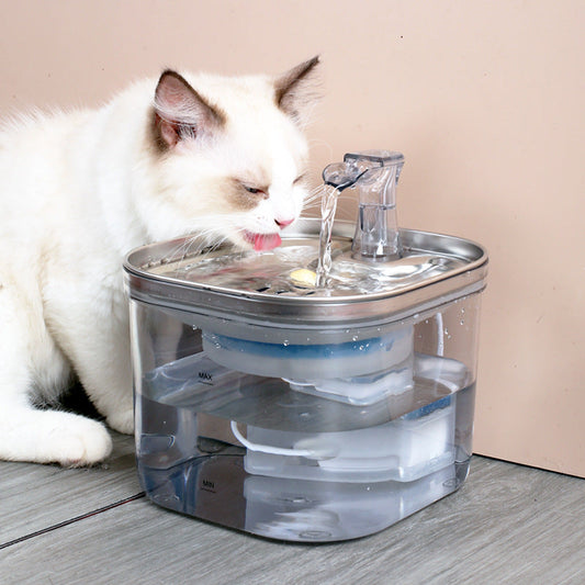 Stainless Steel Automatic Circulation Pet Water Fountain