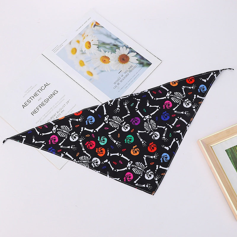 Pet Bandana Triangle Scarf Holiday Christmas Halloween Thanksgiving