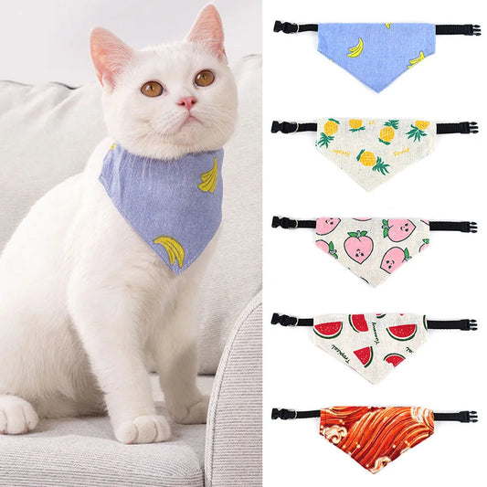 Fashion Cat Dog Bandana Bow Tie Adjustable Neckerchief