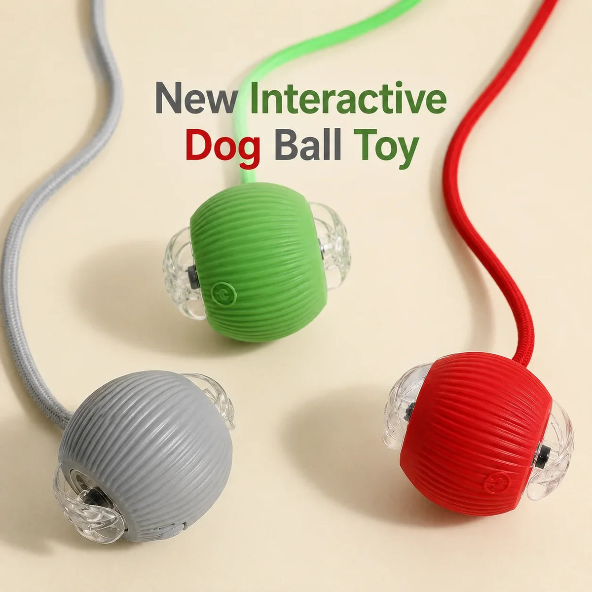 Rechargeable Automatic Rolling Interactive Dog Ball Toy
