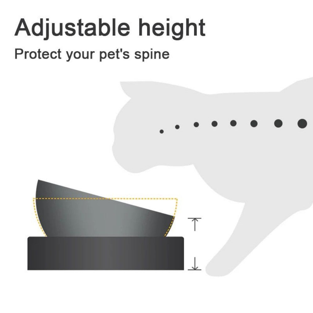 Stainless Steel Cat Dog Food Water Bowl With Stand