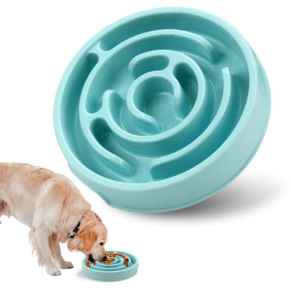 Non Slip Slow Feeder Anti Gulping Dog Bowl
