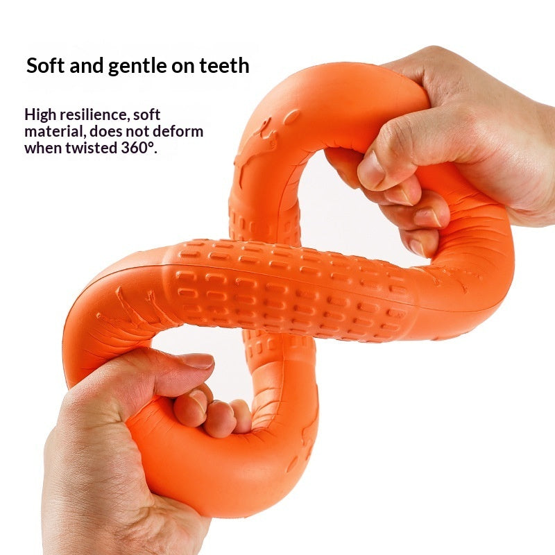 Soft Pull-Ring Flying Disc Dog Training Interactive Toy
