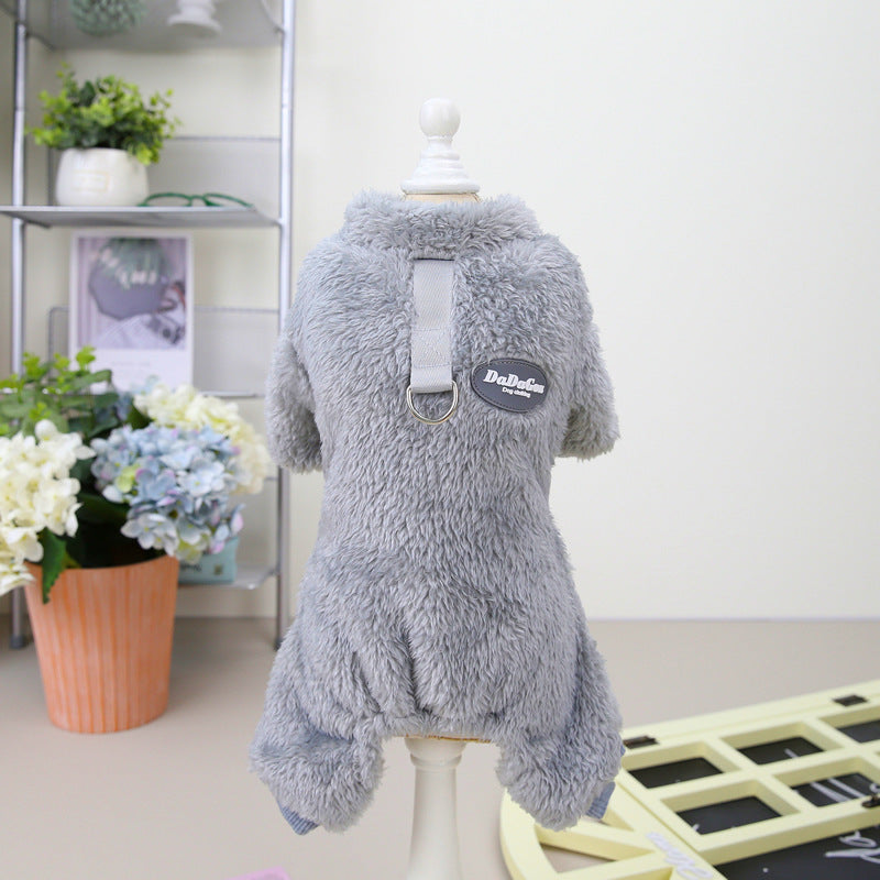 Tricolor Four-Leg Dog Sweater Winter Warm Pet Clothes
