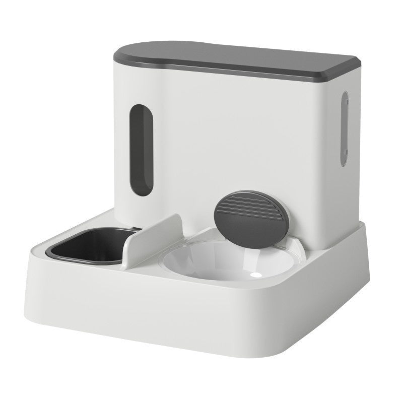 Automatic Cat Feeder Water Dispenser Integrated Double Bowl