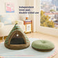 Four-Season Christmas Enclosed Cat Bed Cozy Secure House