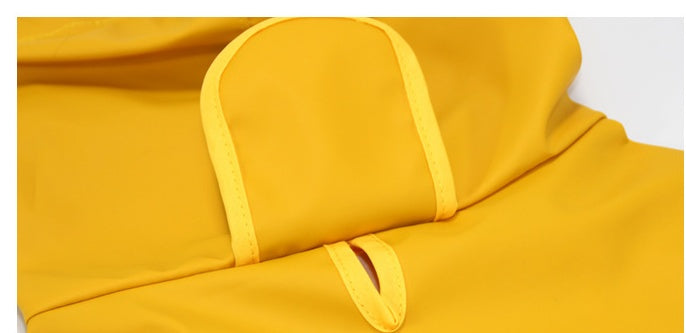 Transparent Dog Raincoat Brim Poncho Bellyband Waterproof Protection
