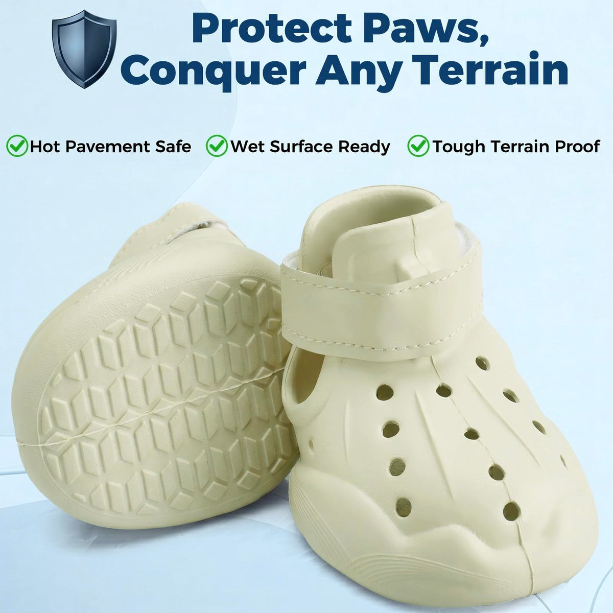 Breathable Waterproof Dog Shoes Hot Pavement Summer Boots