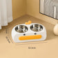 Duck Design Double Bowl Pet Food Water Feeder