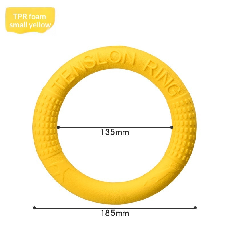 Soft Pull-Ring Flying Disc Dog Training Interactive Toy