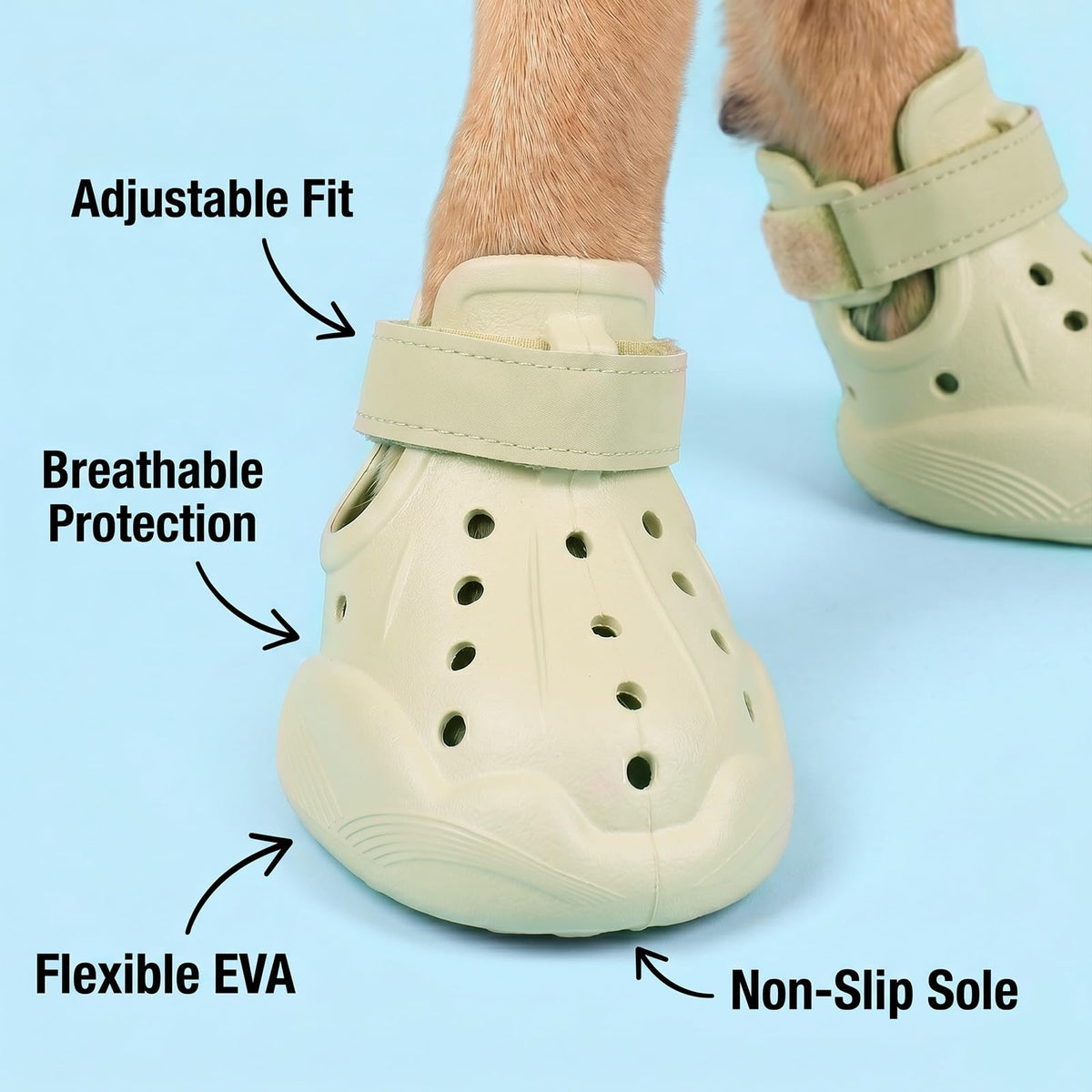 Breathable Waterproof Dog Shoes Hot Pavement Summer Boots