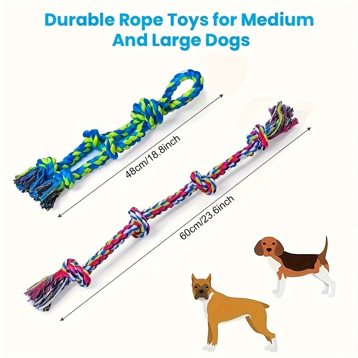 Tough Dog Rope Toy Tug Of War Chewers