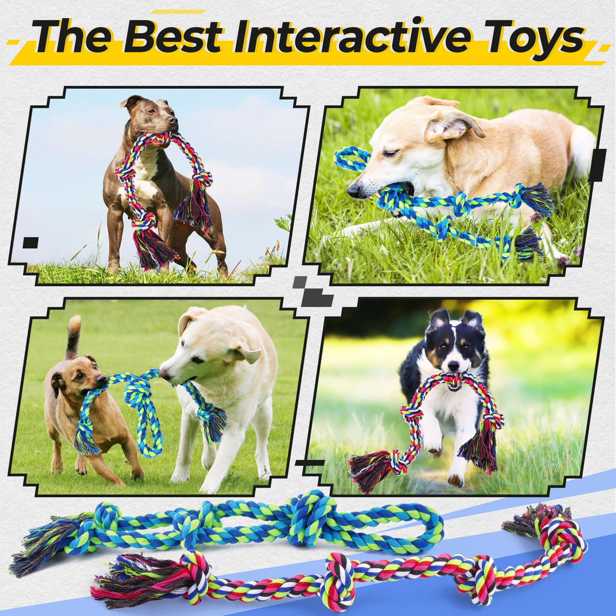 Tough Dog Rope Toy Tug Of War Chewers