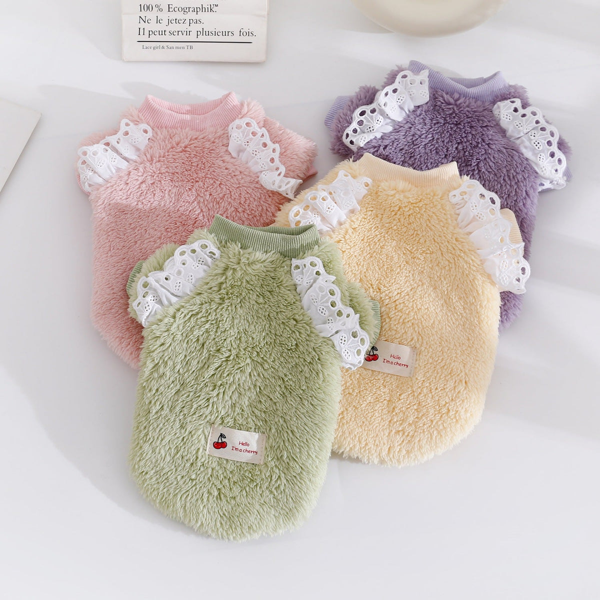 Double-Faced Fleece Vest Warm Autumn Winter Pet Clothes