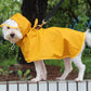 Transparent Dog Raincoat Brim Poncho Bellyband Waterproof Protection
