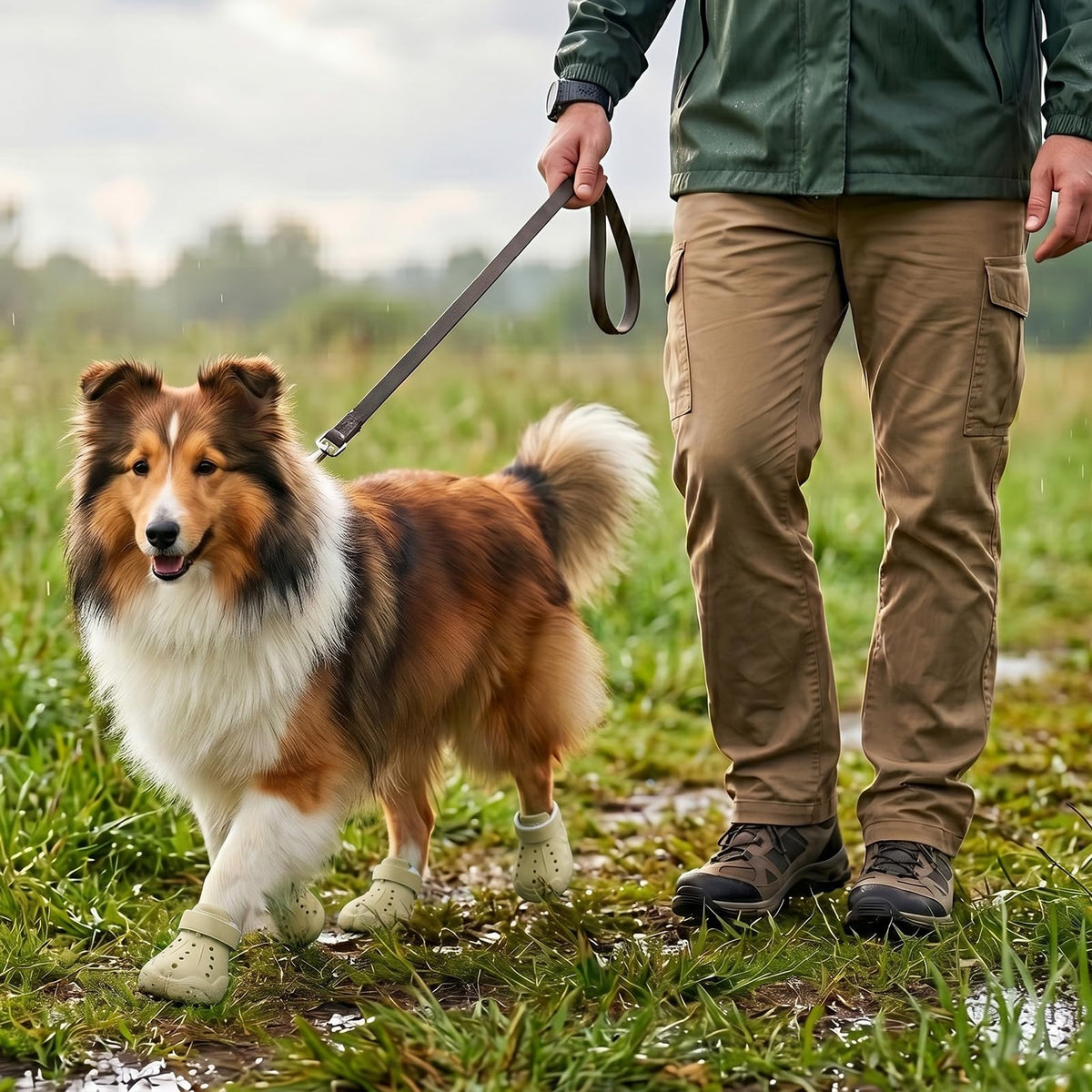 Breathable Waterproof Dog Shoes Hot Pavement Summer Boots