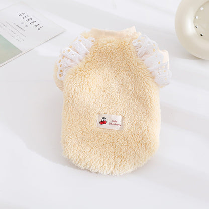 Double-Faced Fleece Vest Warm Autumn Winter Pet Clothes