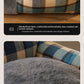 Retro Plaid Washable Chew-Resistant All-Season Pet Bed