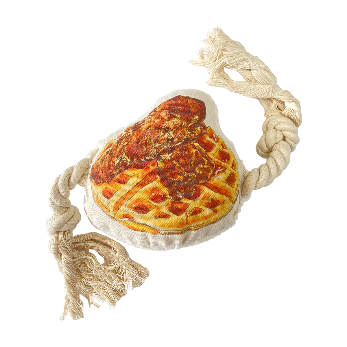 Chicken & Waffles Dog Rope Toy